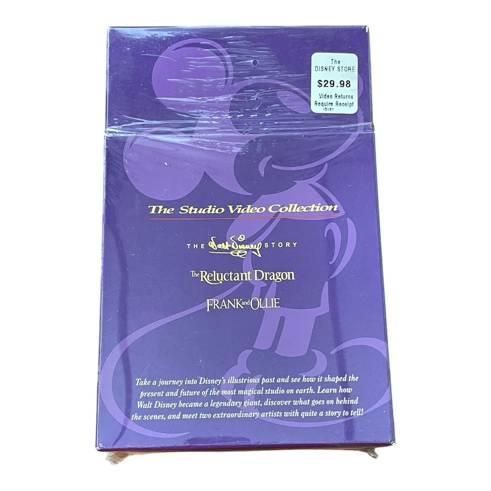 Walt Disney's 75 Years The Studio Video Collection 3 VHS Box Set Sealed